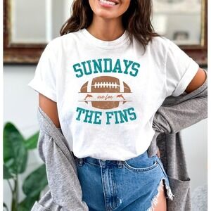 Sundays Are For The Fins Shirt Miami Football Tshirt Game Day Shirt